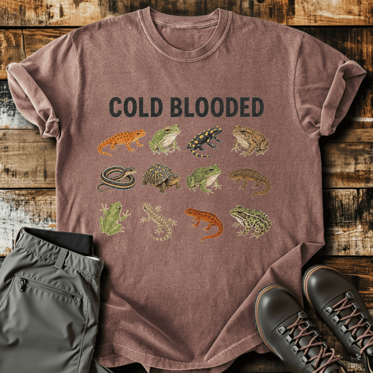 Cold Blooded T-Shirt - Funny Hiking Graphic Tee - Gift for Hikers - Unisex