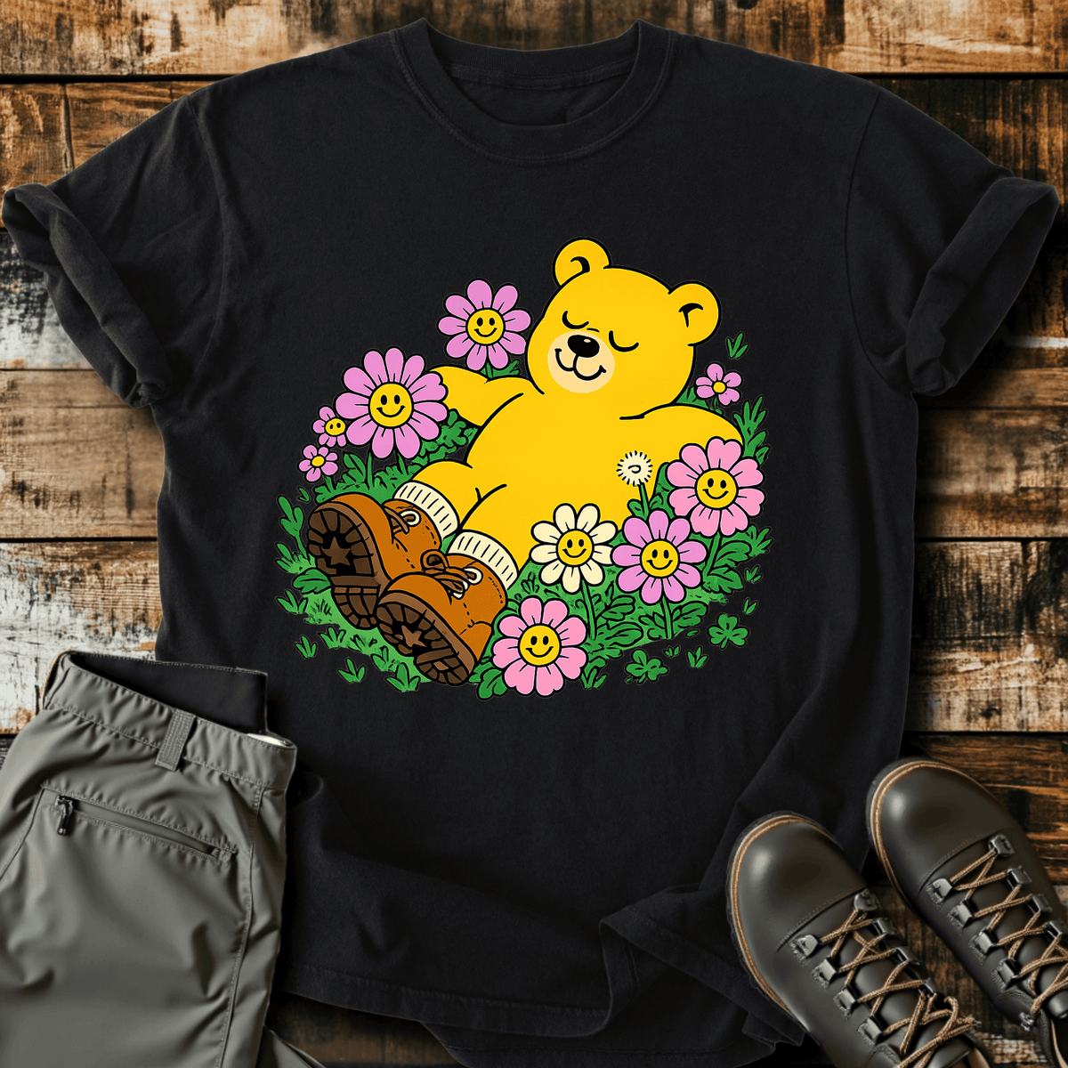 Bear Minimum T-Shirt Funny Hiking Shirt
