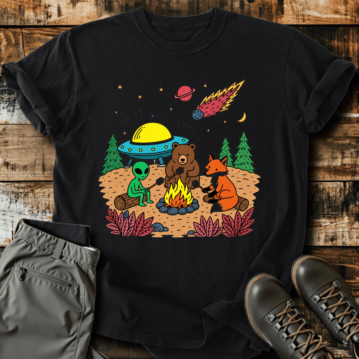Close Encounters T-Shirt Funny Hiking Shirt