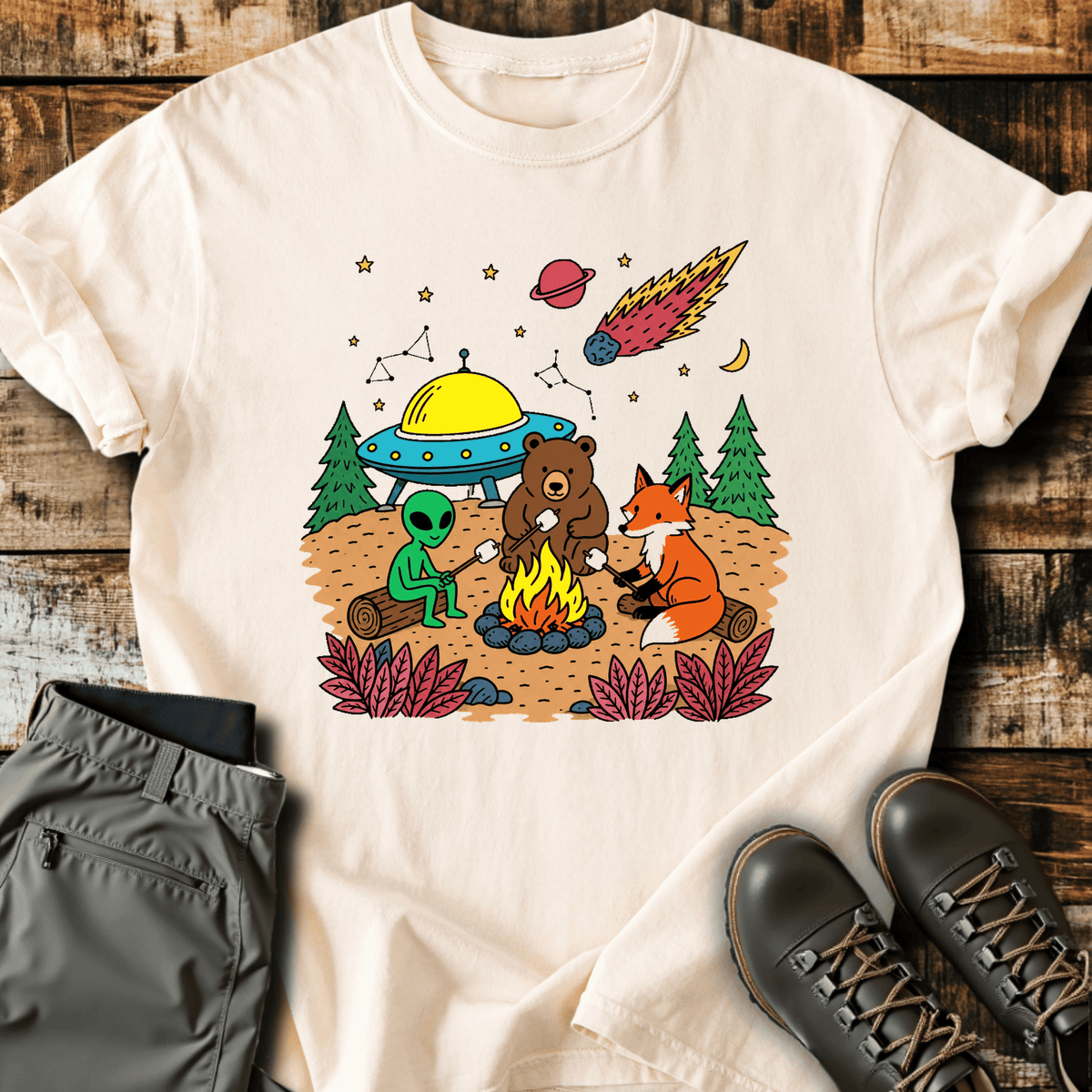 Close Encounters T-Shirt Funny Hiking Shirt