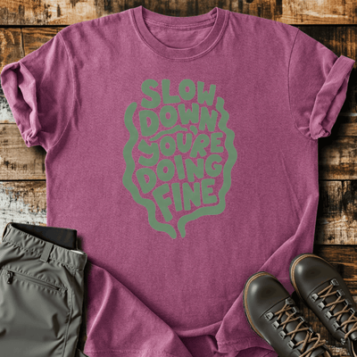 Doing Fine T-Shirt - Funny Hiking Graphic Tee - Gift for Hikers - Unisex