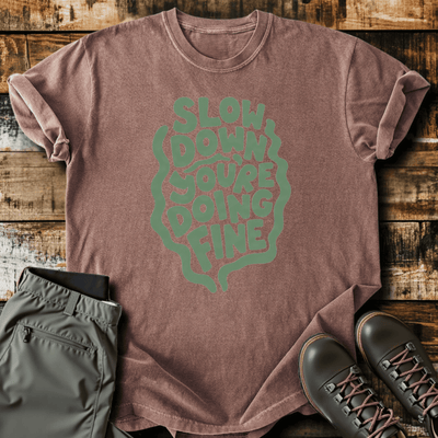 Doing Fine T-Shirt - Funny Hiking Graphic Tee - Gift for Hikers - Unisex