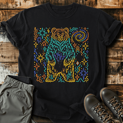 Cosmic Bear T-Shirt - Funny Hiking Graphic Tee - Gift for Hikers - Unisex