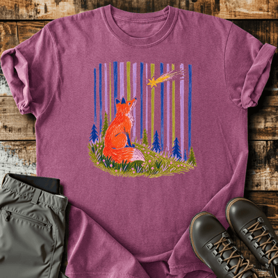 Fox Gazing T-Shirt - Funny Hiking Graphic Tee - Gift for Hikers - Unisex