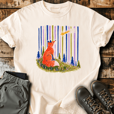 Fox Gazing T-Shirt - Funny Hiking Graphic Tee - Gift for Hikers - Unisex