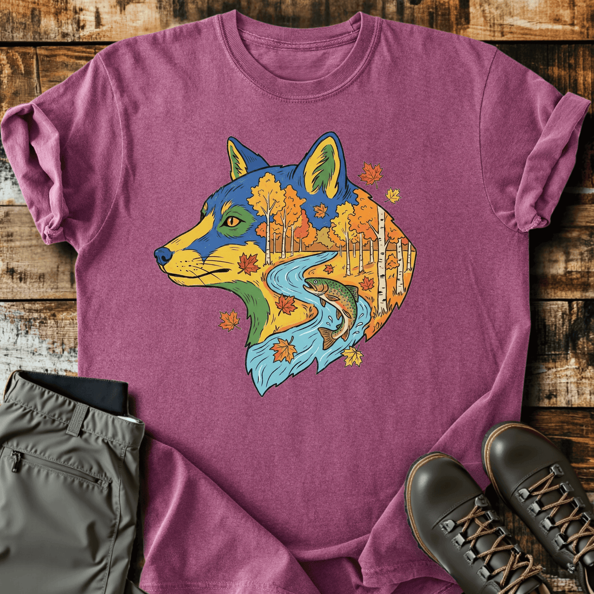 Fox Season T-Shirt - Funny Hiking Graphic Tee - Gift for Hikers - Unisex