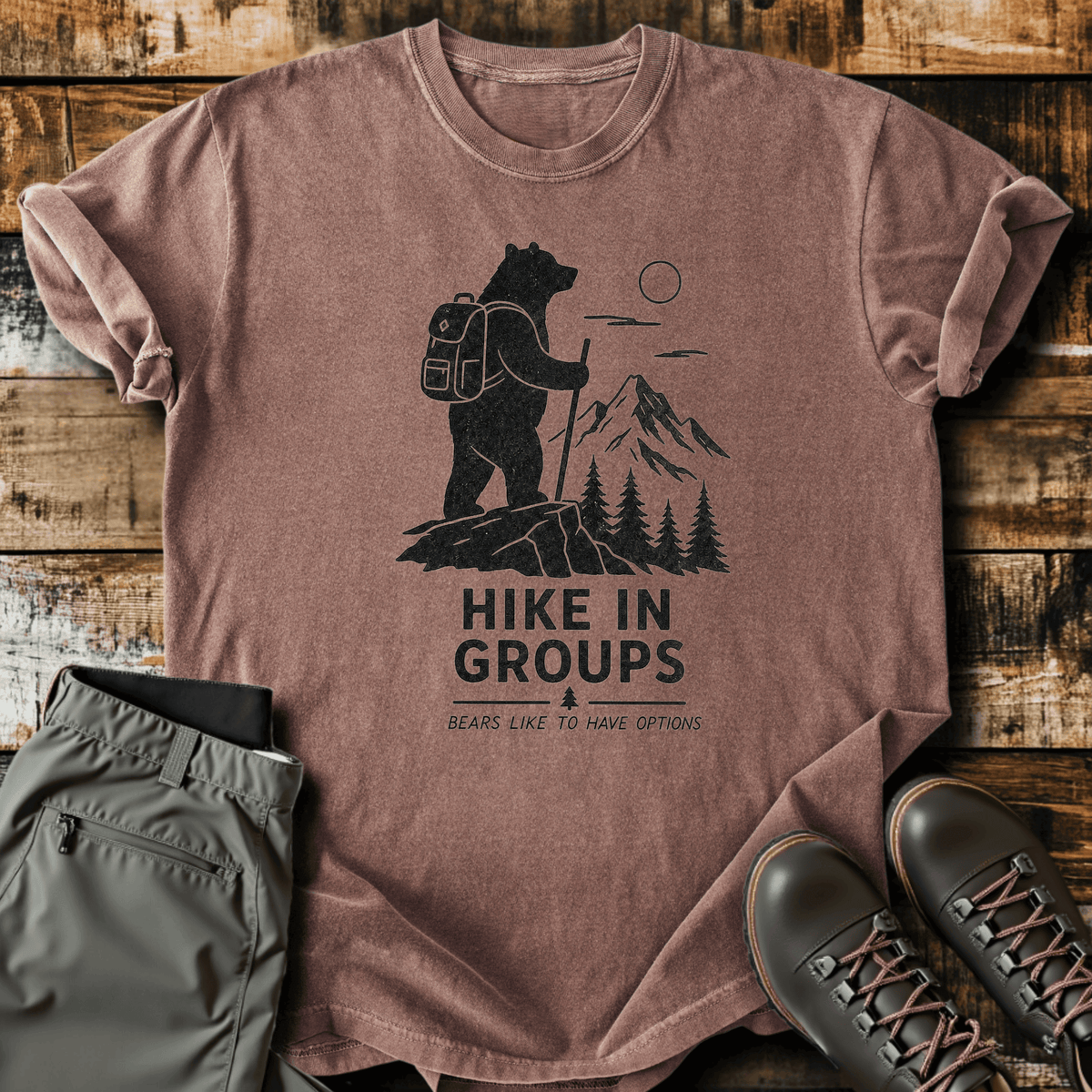 Bears Like Options T-Shirt - Funny Hiking Graphic Tee - Gift for Hikers - Unisex