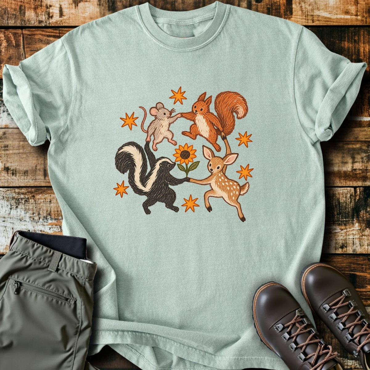 Forest Circle T-Shirt Funny Hiking Shirt