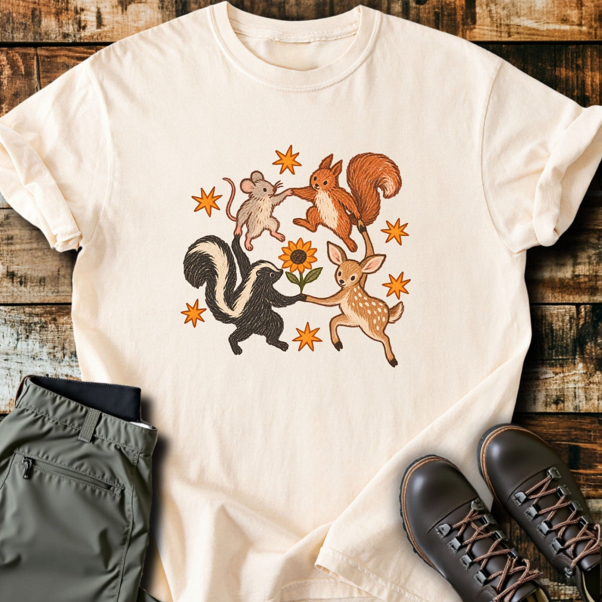 Forest Circle T-Shirt Funny Hiking Shirt