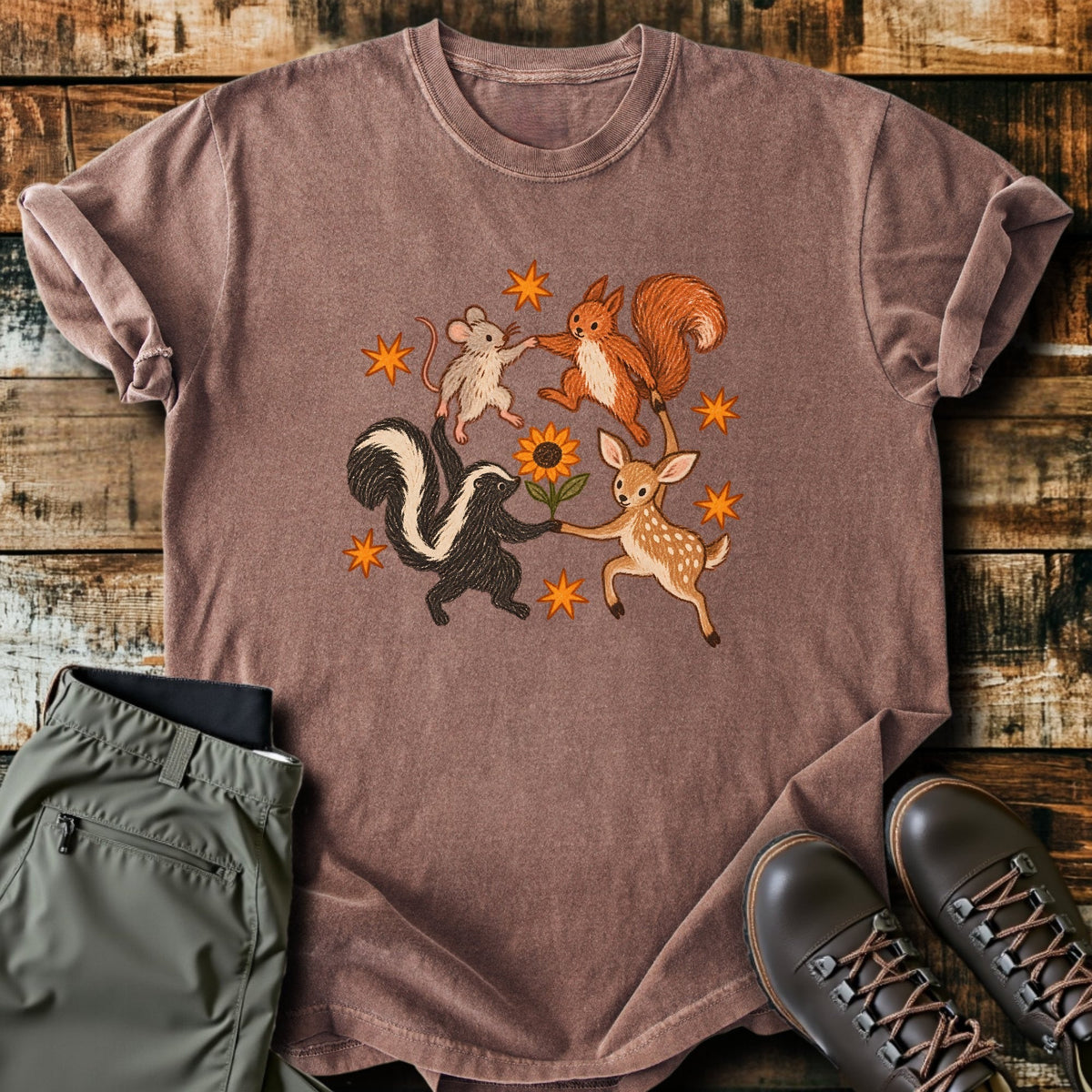 Forest Circle T-Shirt Funny Hiking Shirt