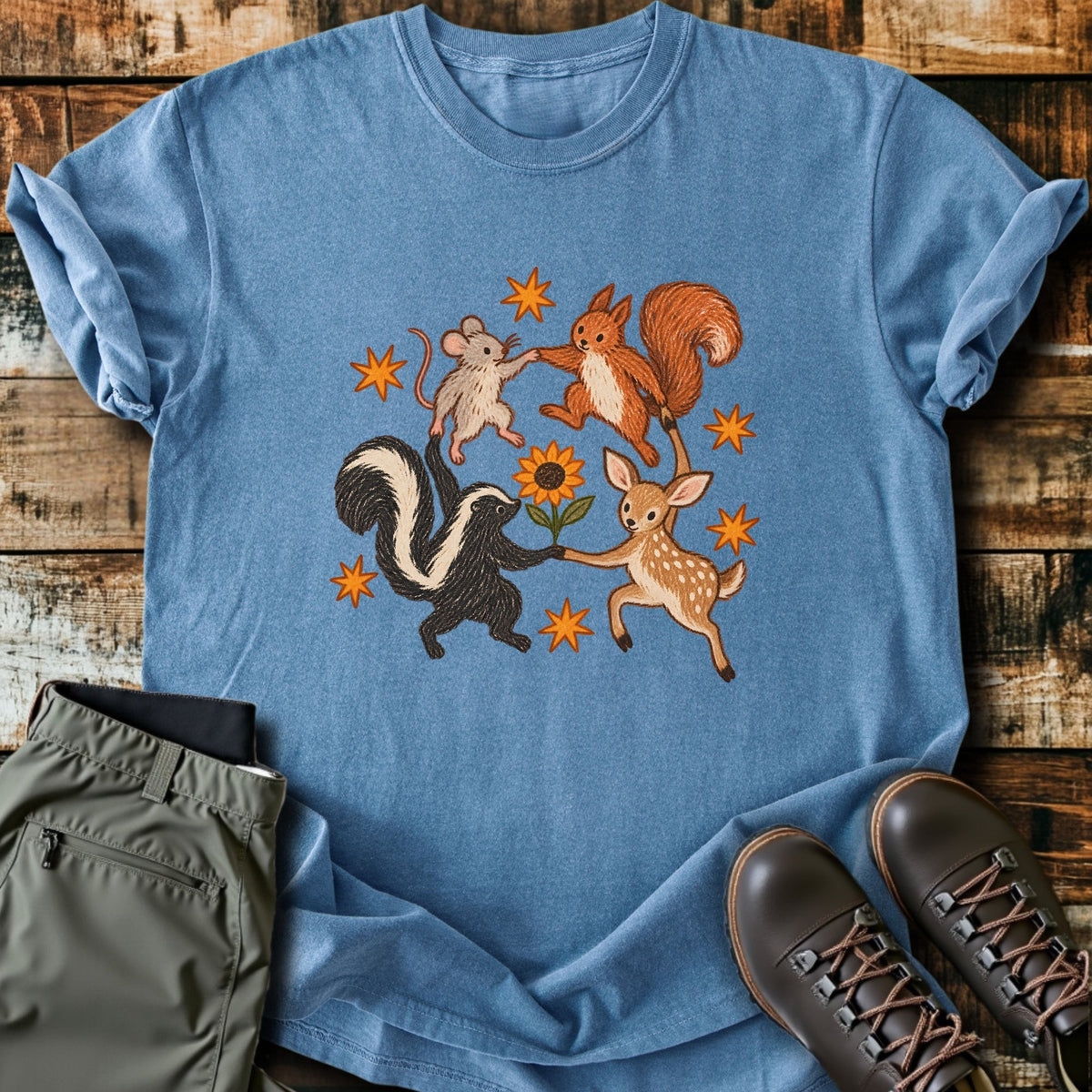 Forest Circle T-Shirt Funny Hiking Shirt