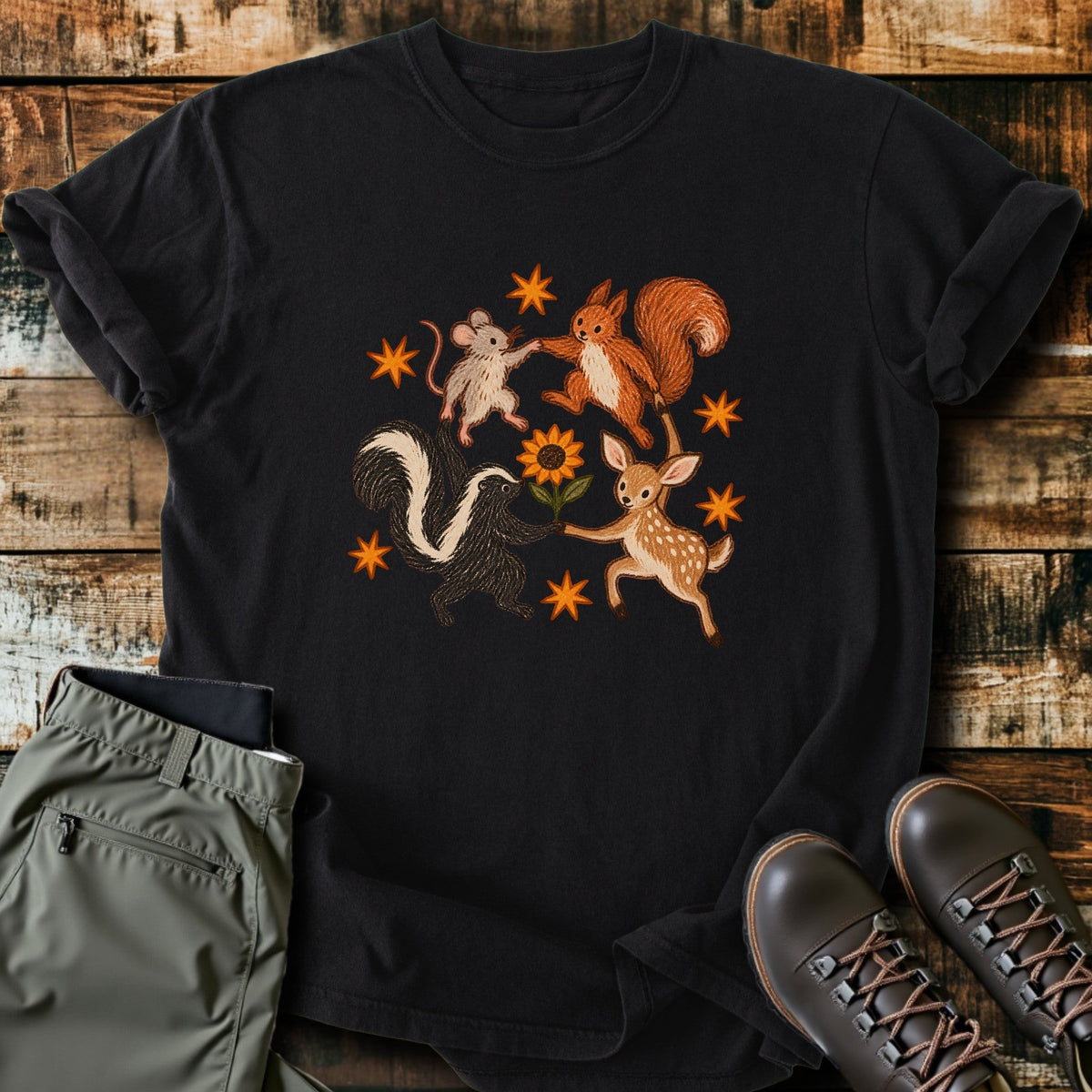 Forest Circle T-Shirt Funny Hiking Shirt
