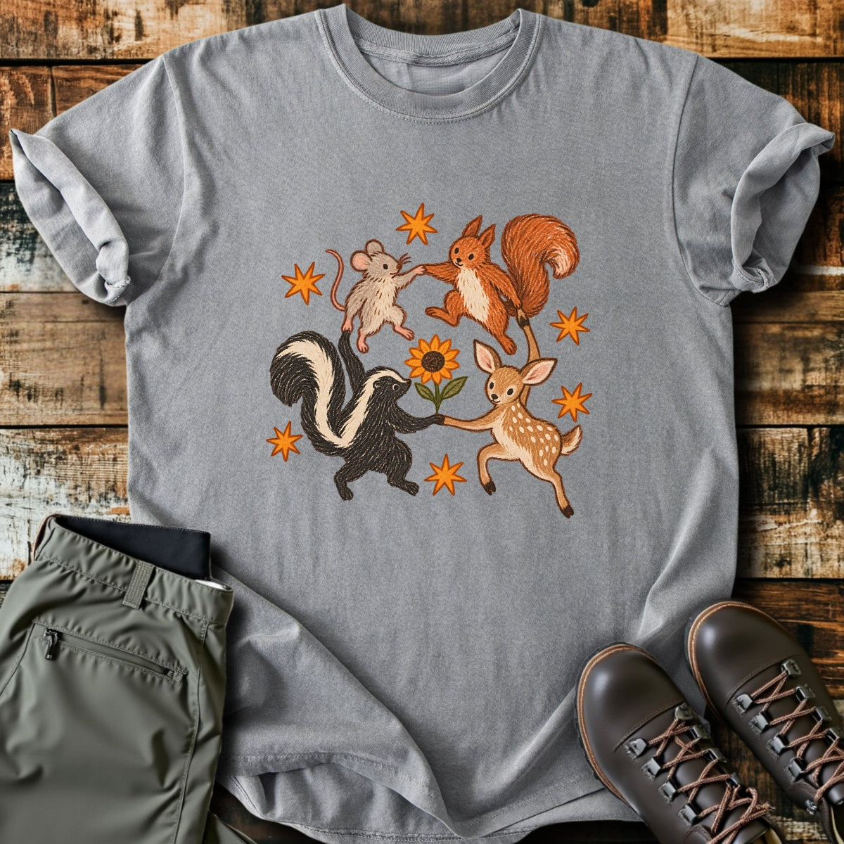 Forest Circle T-Shirt Funny Hiking Shirt