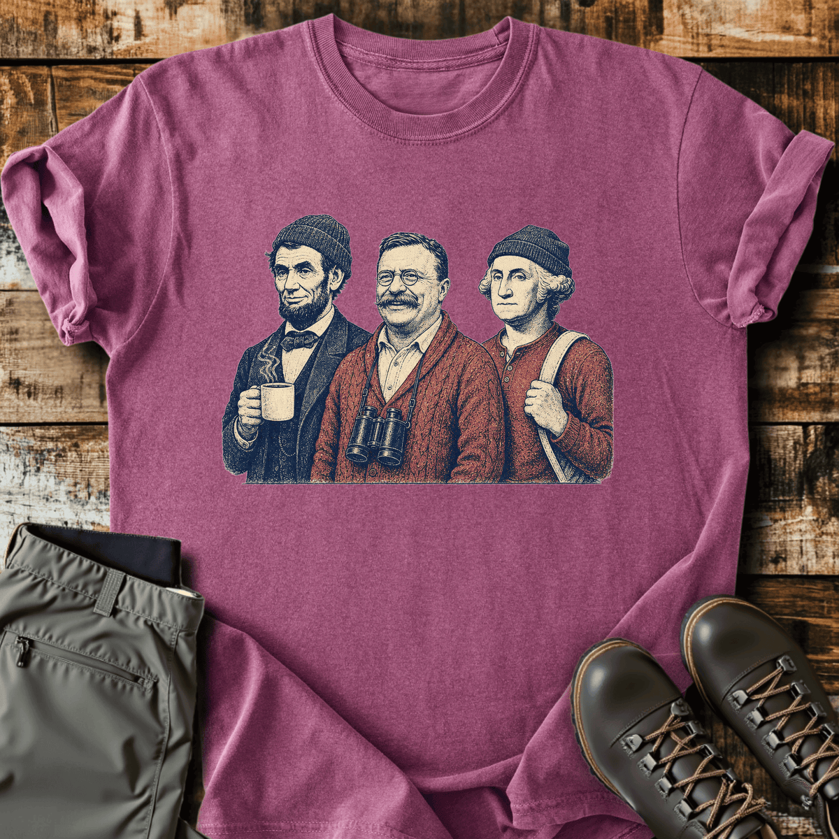 Founding Trail Crew T-Shirt Funny Hiking Shirt