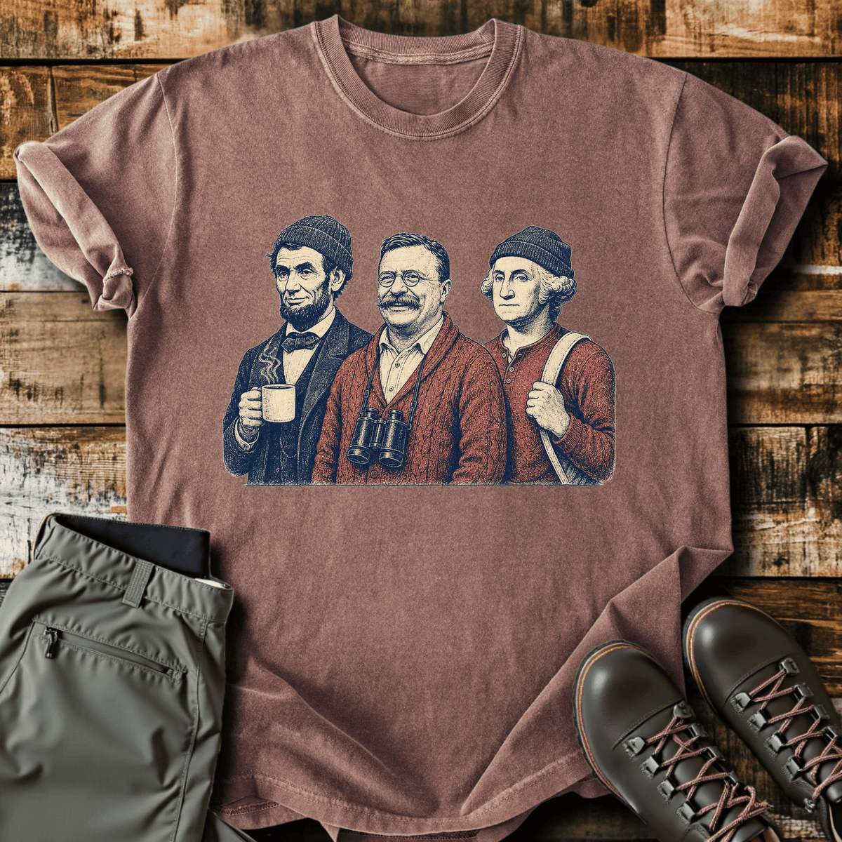 Founding Trail Crew T-Shirt Funny Hiking Shirt