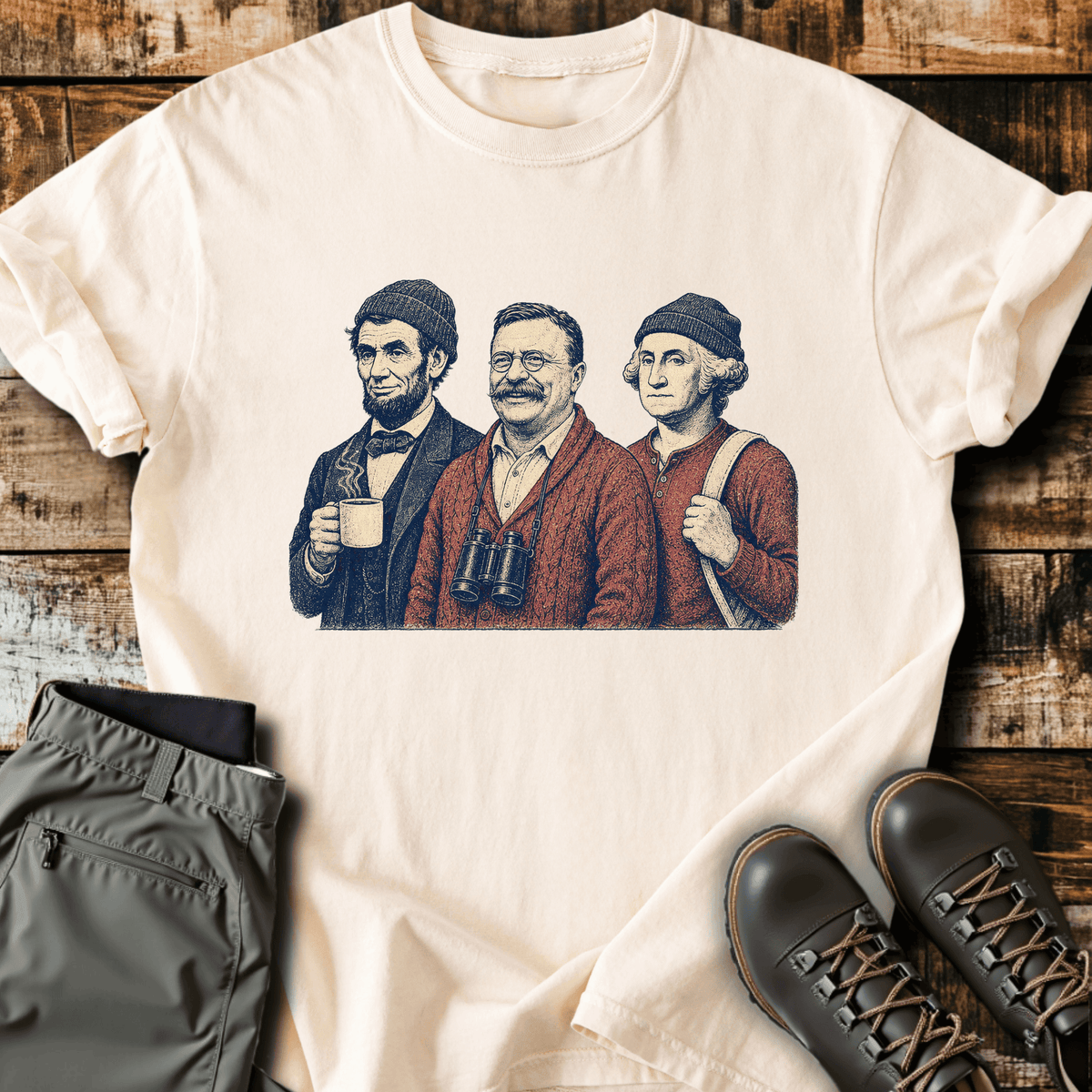 Founding Trail Crew T-Shirt Funny Hiking Shirt