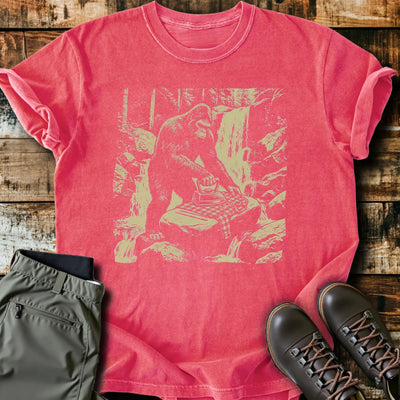 Bigfoot Ironing T-Shirt - Funny Hiking Graphic Tee - Gift for Hikers - Unisex