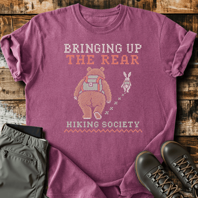 Bringing Up The Rear T-Shirt - Funny Hiking Graphic Tee - Gift for Hikers - Unisex
