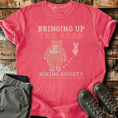Bringing Up The Rear T-Shirt - Funny Hiking Graphic Tee - Gift for Hikers - Unisex
