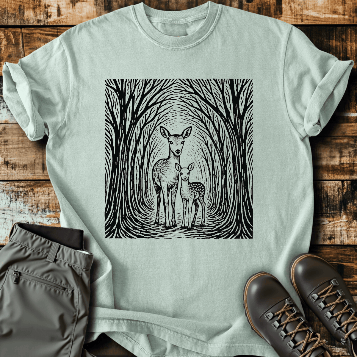 Doe & Dear T-Shirt - Funny Hiking Graphic Tee - Gift for Hikers - Unisex