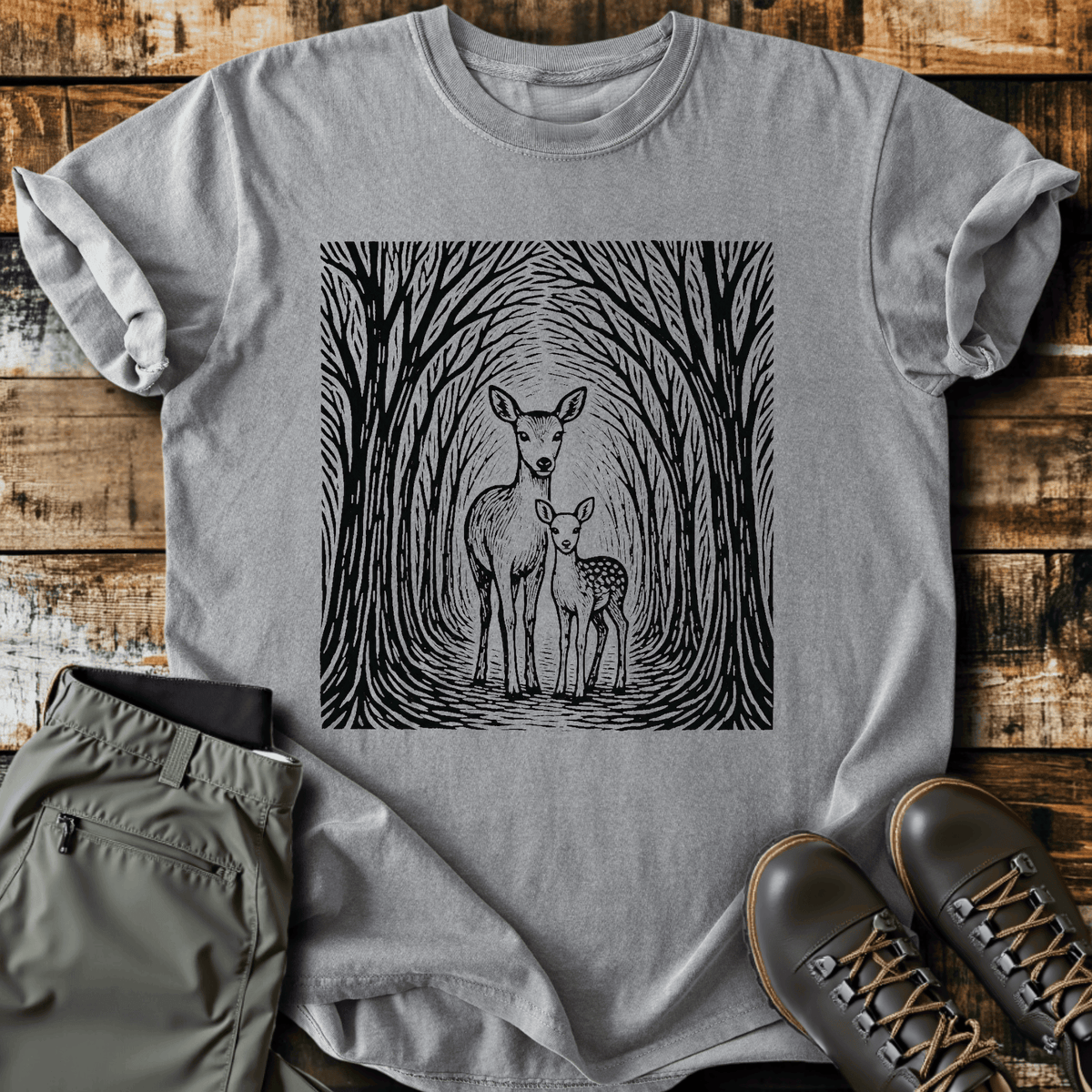 Doe & Dear T-Shirt - Funny Hiking Graphic Tee - Gift for Hikers - Unisex