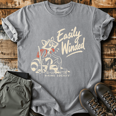 Easily Winded T-Shirt - Funny Hiking Graphic Tee - Gift for Hikers - Unisex