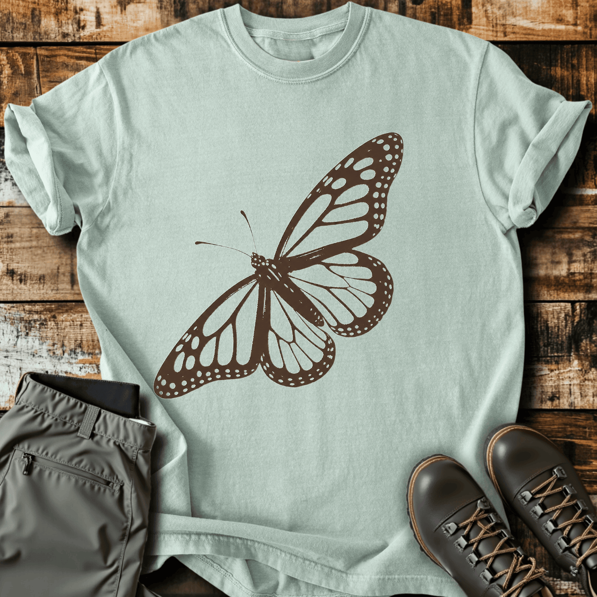 Social Butterfly T-Shirt - Funny Hiking Graphic Tee - Gift for Hikers - Unisex