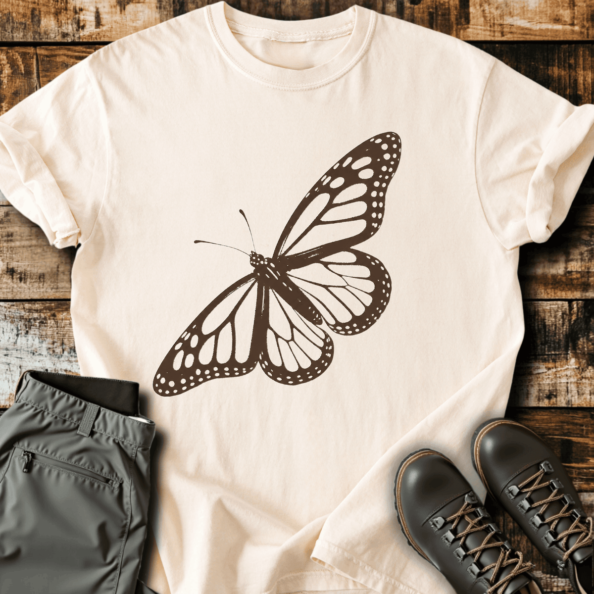 Social Butterfly T-Shirt - Funny Hiking Graphic Tee - Gift for Hikers - Unisex