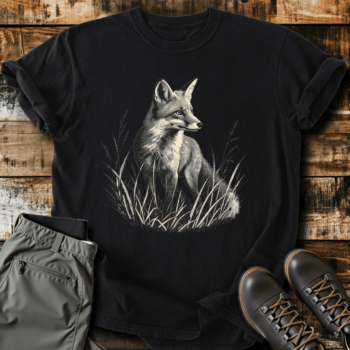 For Fox Sake T-Shirt - Funny Hiking Graphic Tee - Gift for Hikers - Unisex
