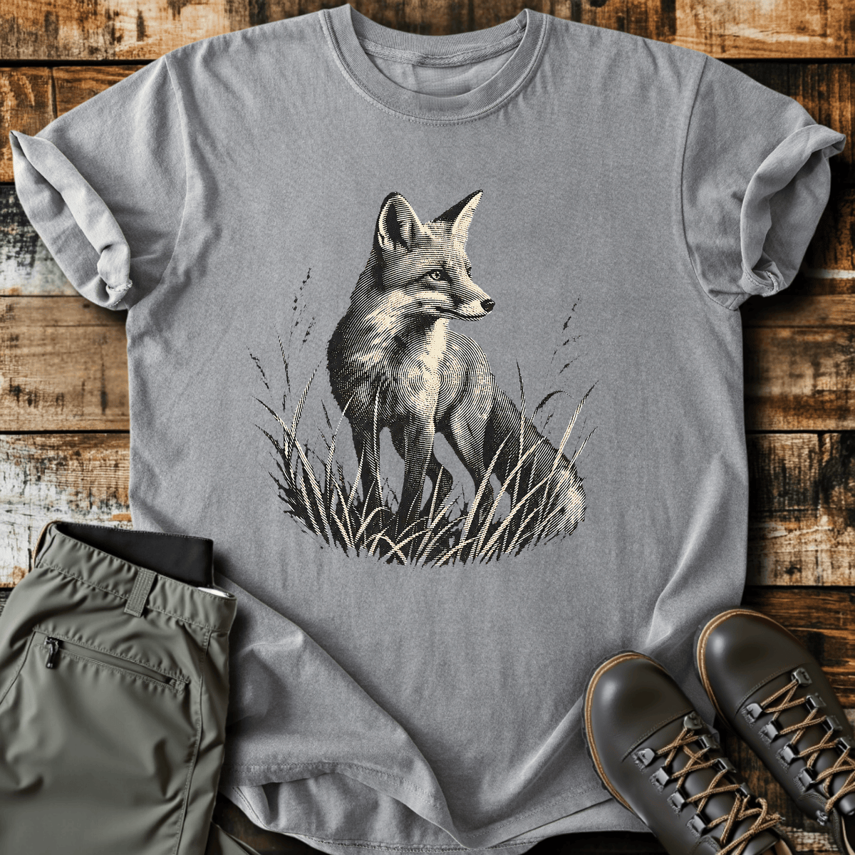 For Fox Sake T-Shirt - Funny Hiking Graphic Tee - Gift for Hikers - Unisex