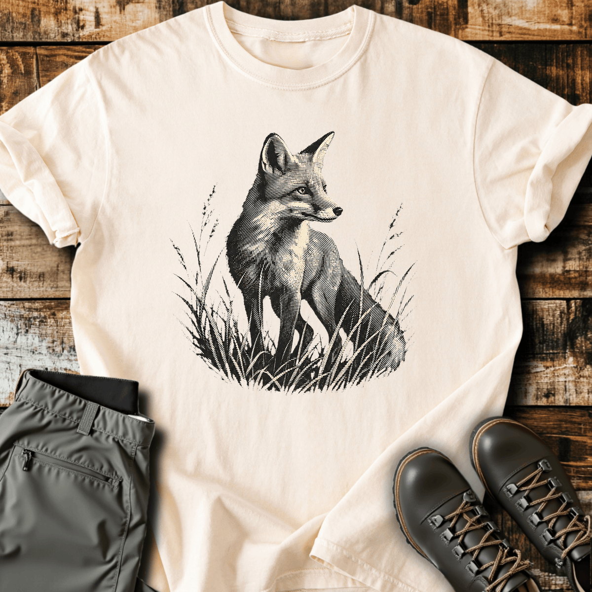 For Fox Sake T-Shirt - Funny Hiking Graphic Tee - Gift for Hikers - Unisex