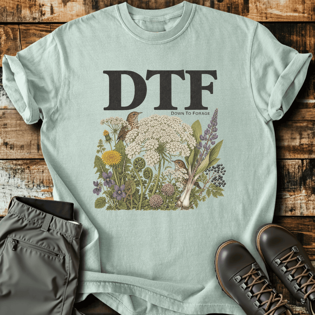 DTF T-Shirt - Funny Hiking Graphic Tee - Gift for Hikers - Unisex