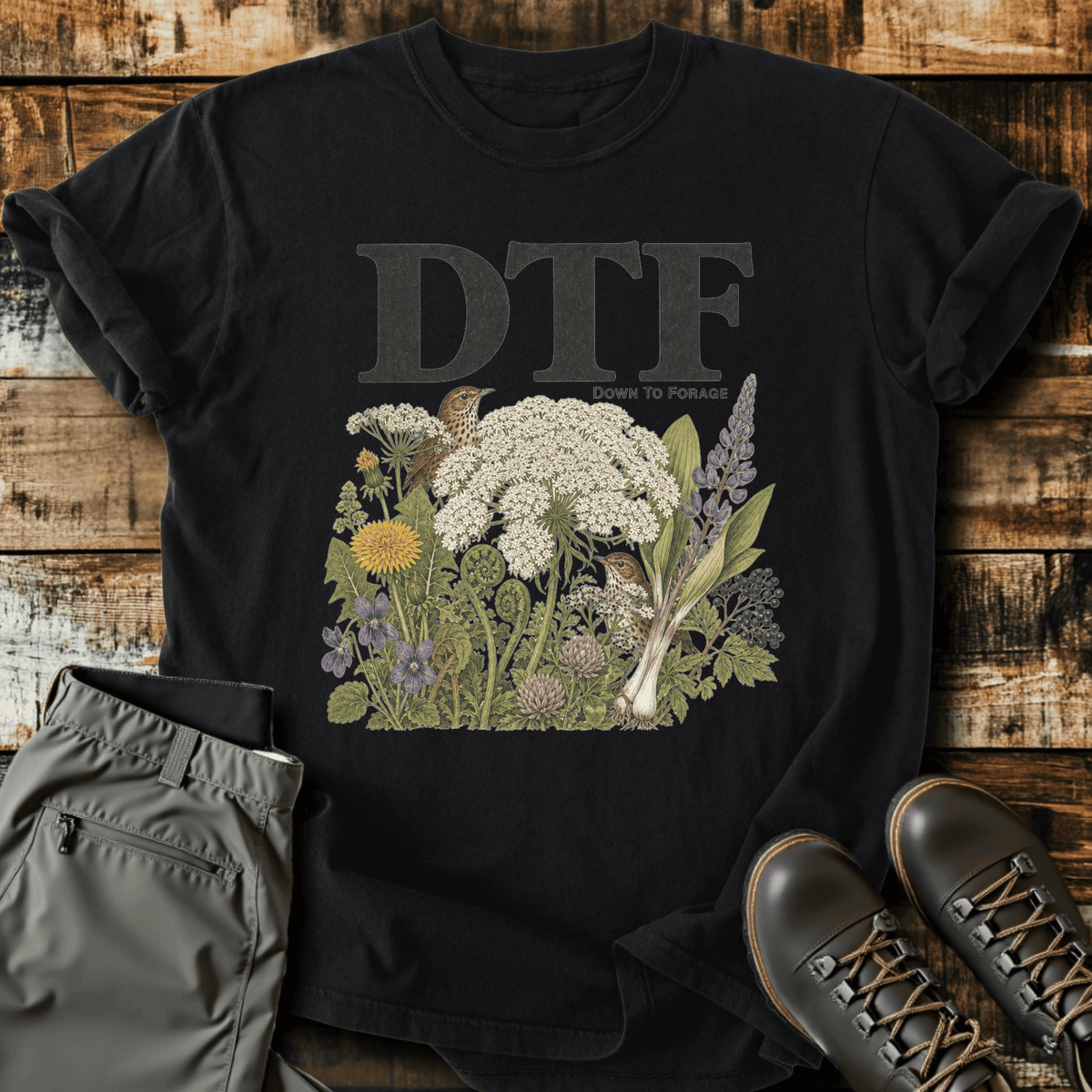 DTF T-Shirt - Funny Hiking Graphic Tee - Gift for Hikers - Unisex