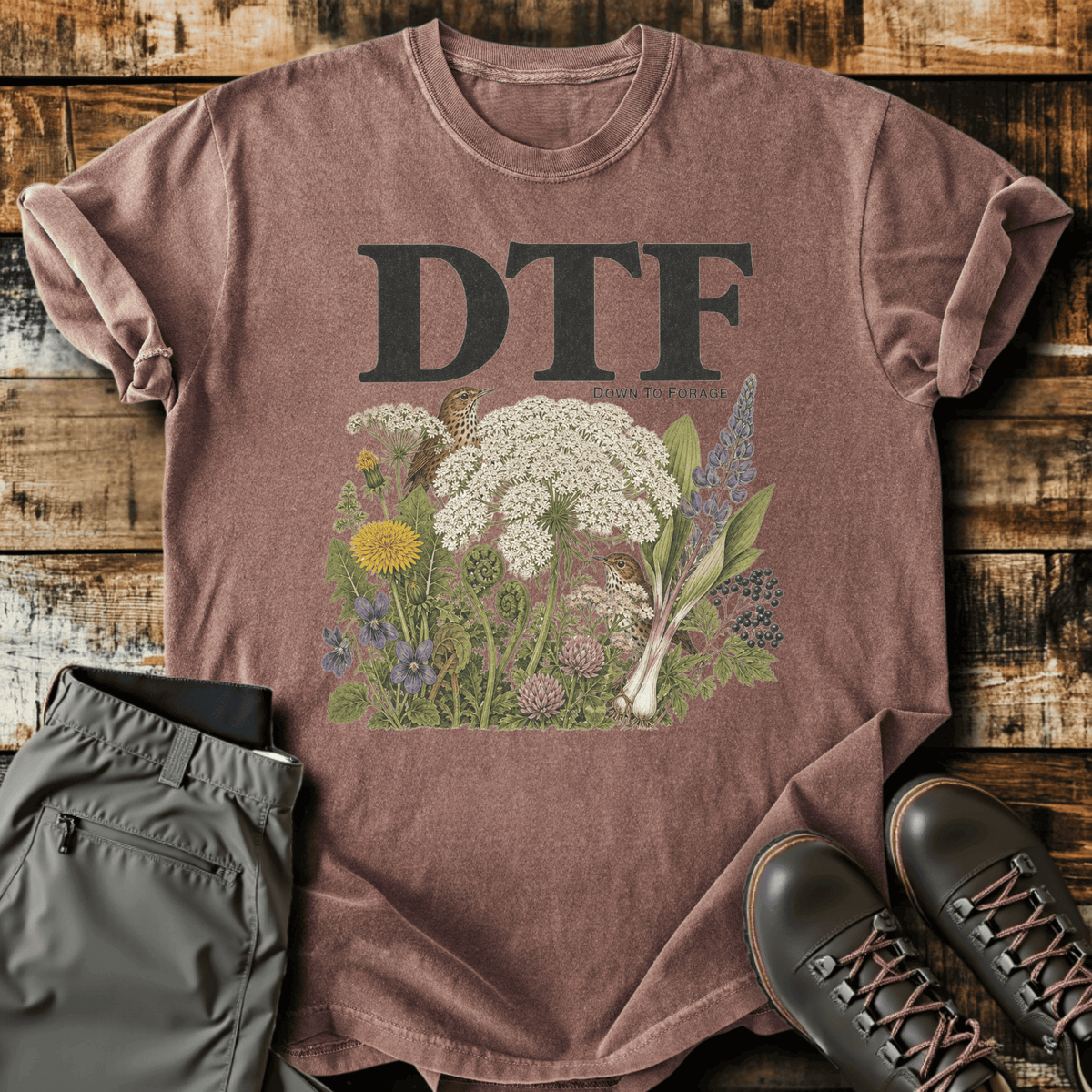 DTF T-Shirt - Funny Hiking Graphic Tee - Gift for Hikers - Unisex