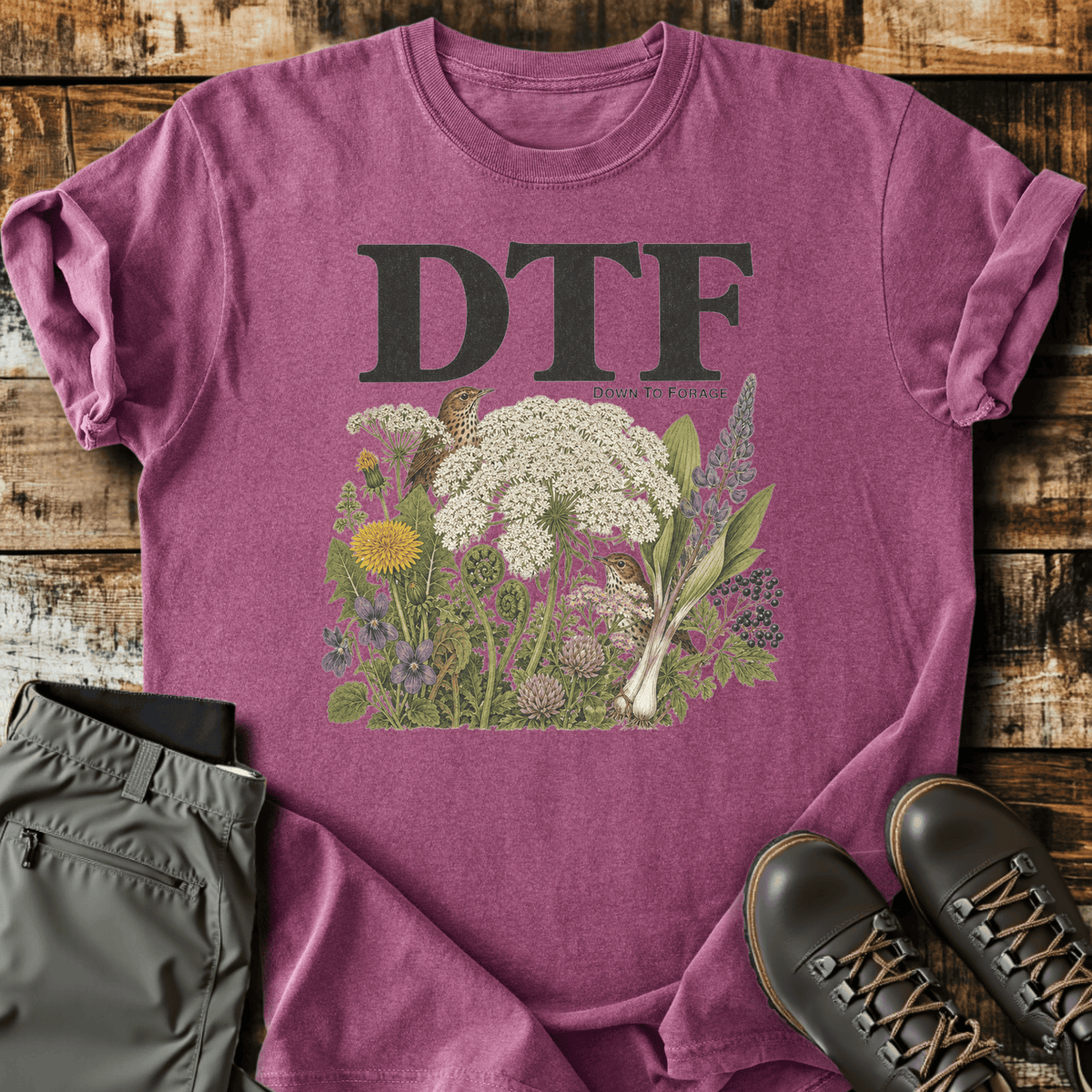 DTF T-Shirt - Funny Hiking Graphic Tee - Gift for Hikers - Unisex