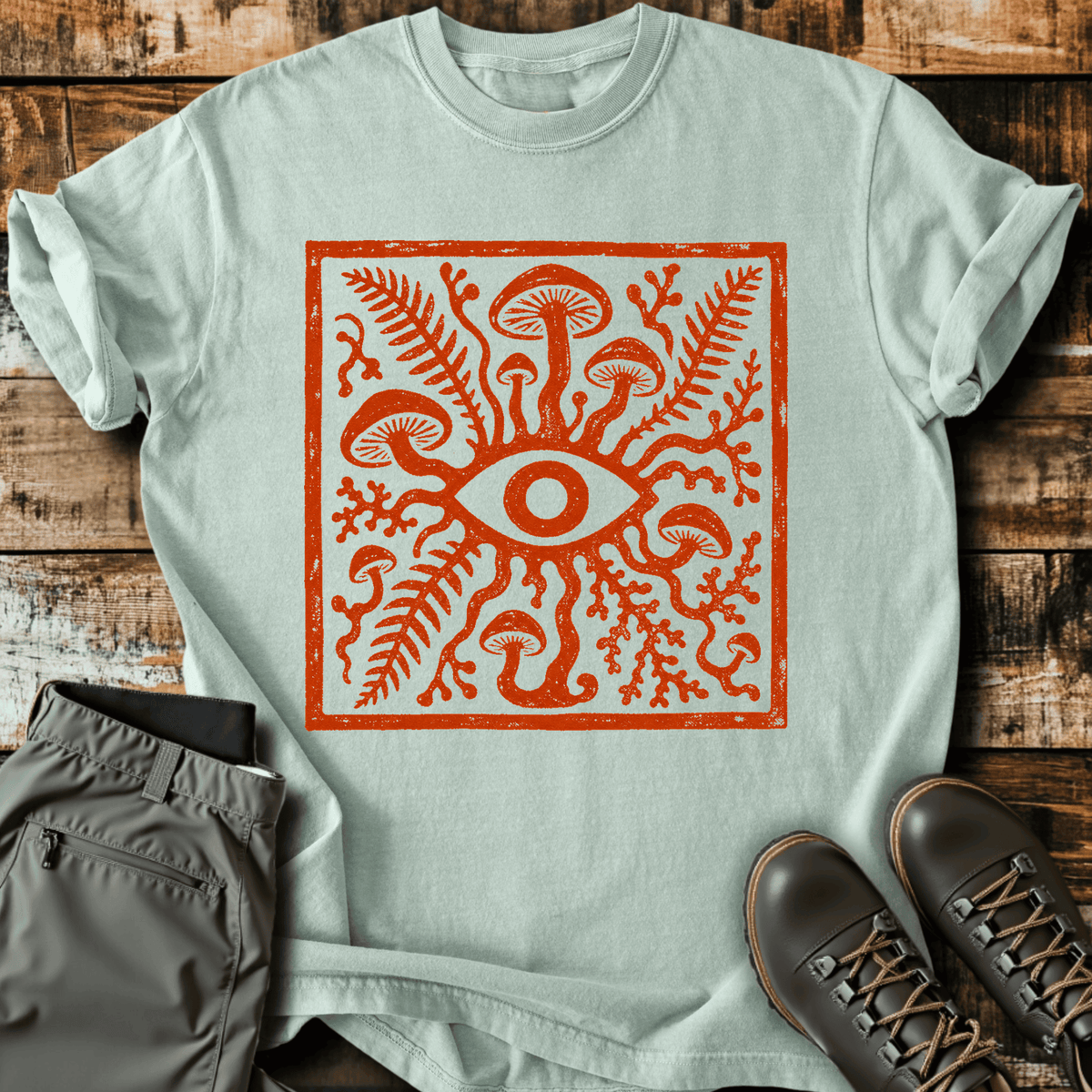 Forest Gaze T-Shirt Funny Hiking Shirt