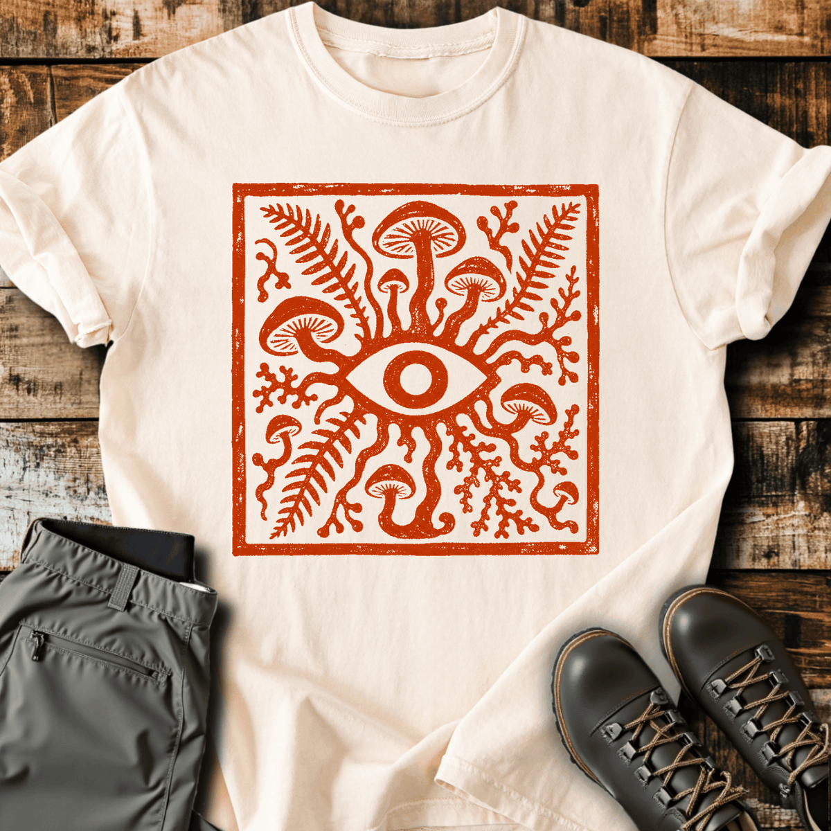 Forest Gaze T-Shirt Funny Hiking Shirt