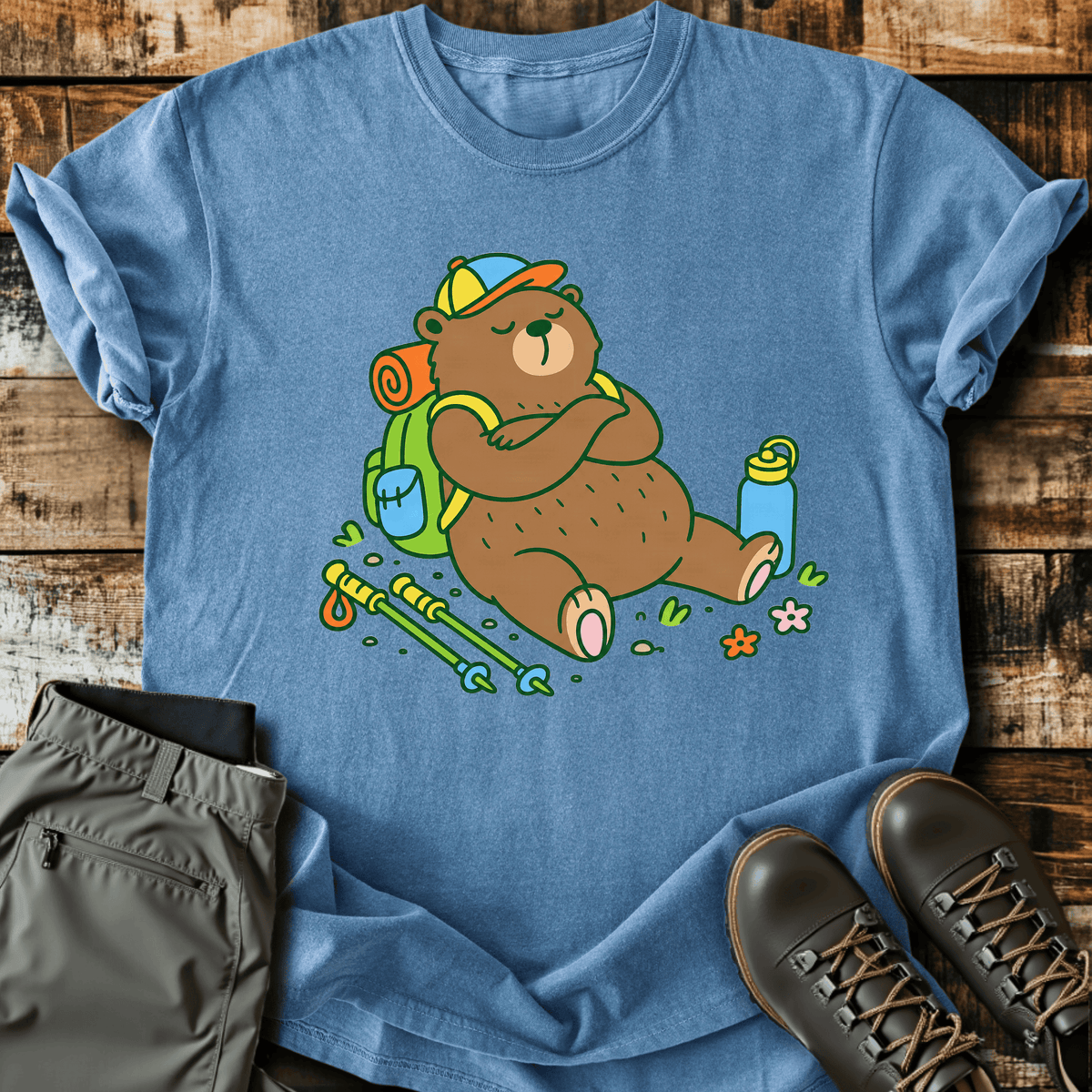 Bearly Made It T-Shirt - Funny Hiking Graphic Tee - Gift for Hikers - Unisex