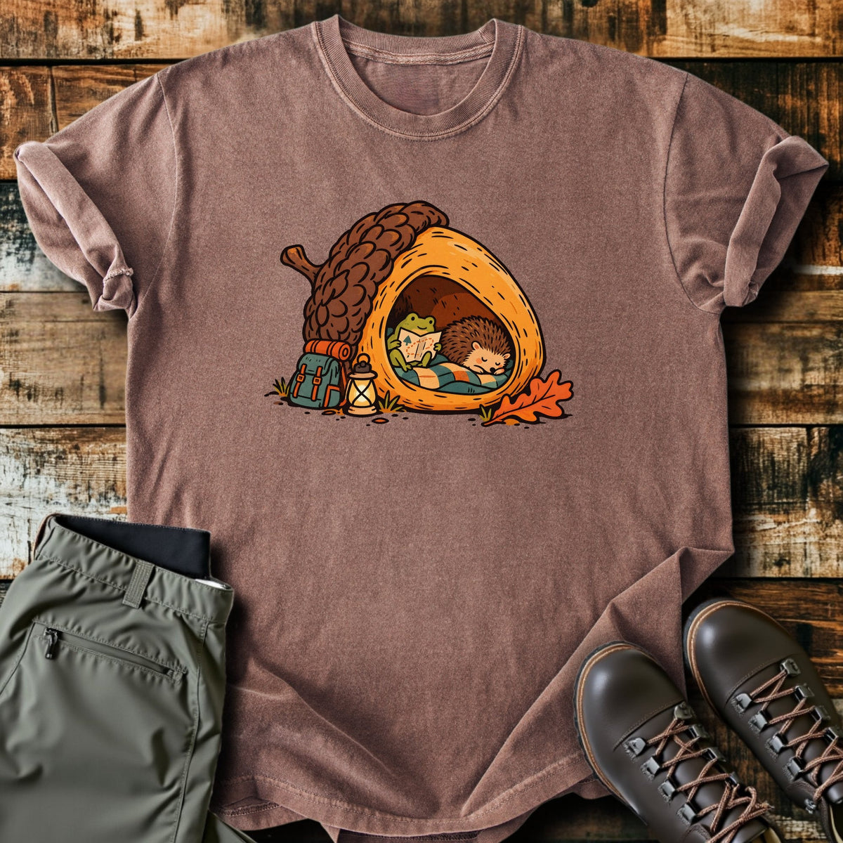 Acorn Home T-Shirt Funny Hiking Shirt