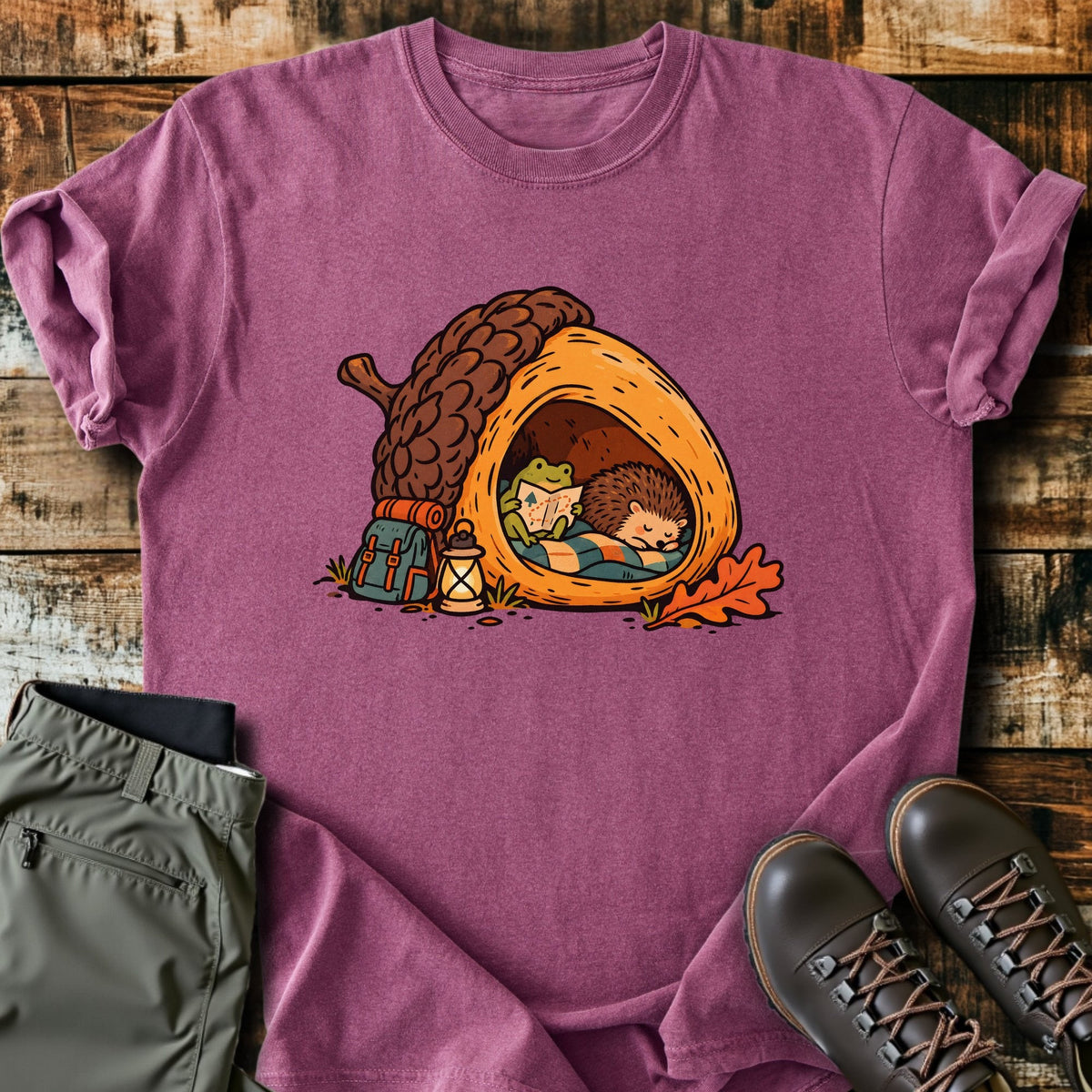 Acorn Home T-Shirt Funny Hiking Shirt