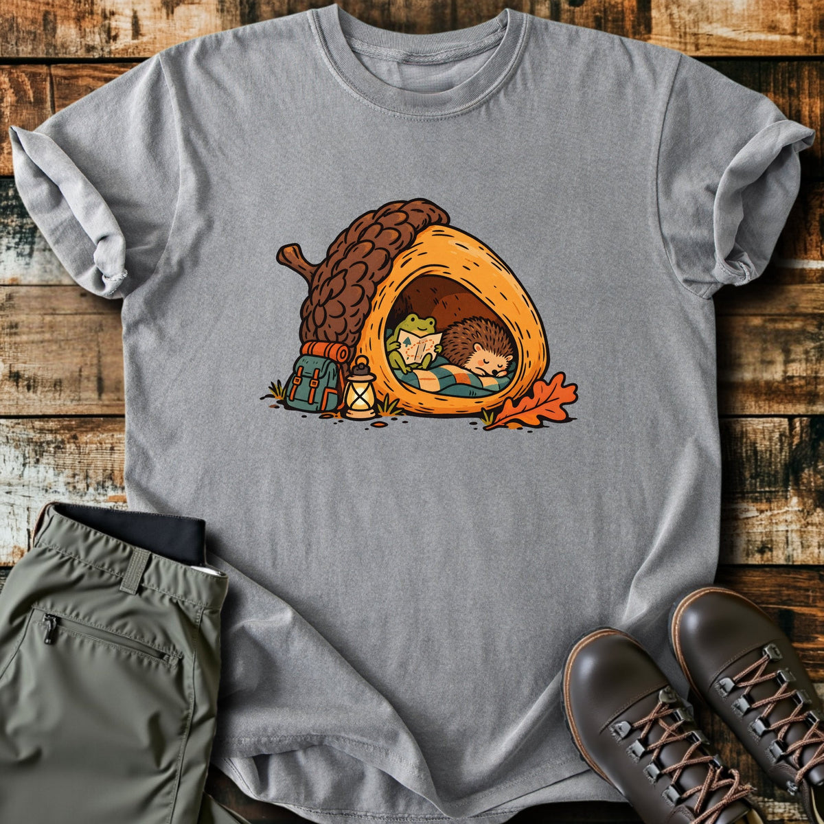 Acorn Home T-Shirt Funny Hiking Shirt