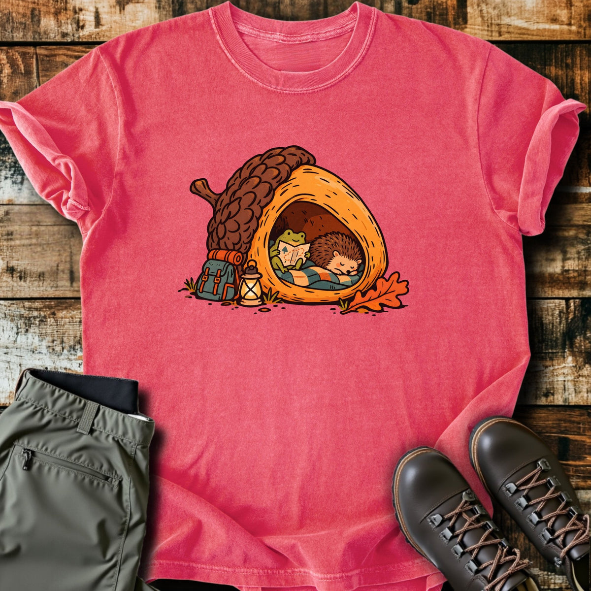 Acorn Home T-Shirt Funny Hiking Shirt
