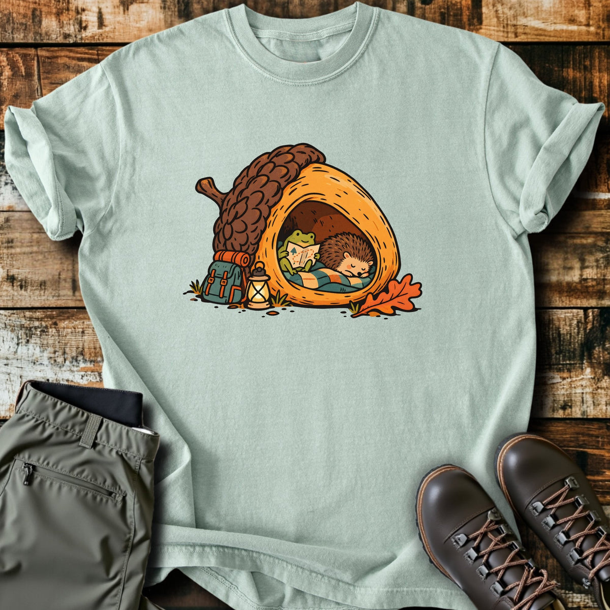 Acorn Home T-Shirt Funny Hiking Shirt
