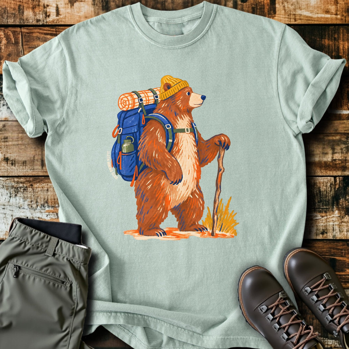 Bear T-Shirt Funny Hiking Shirt
