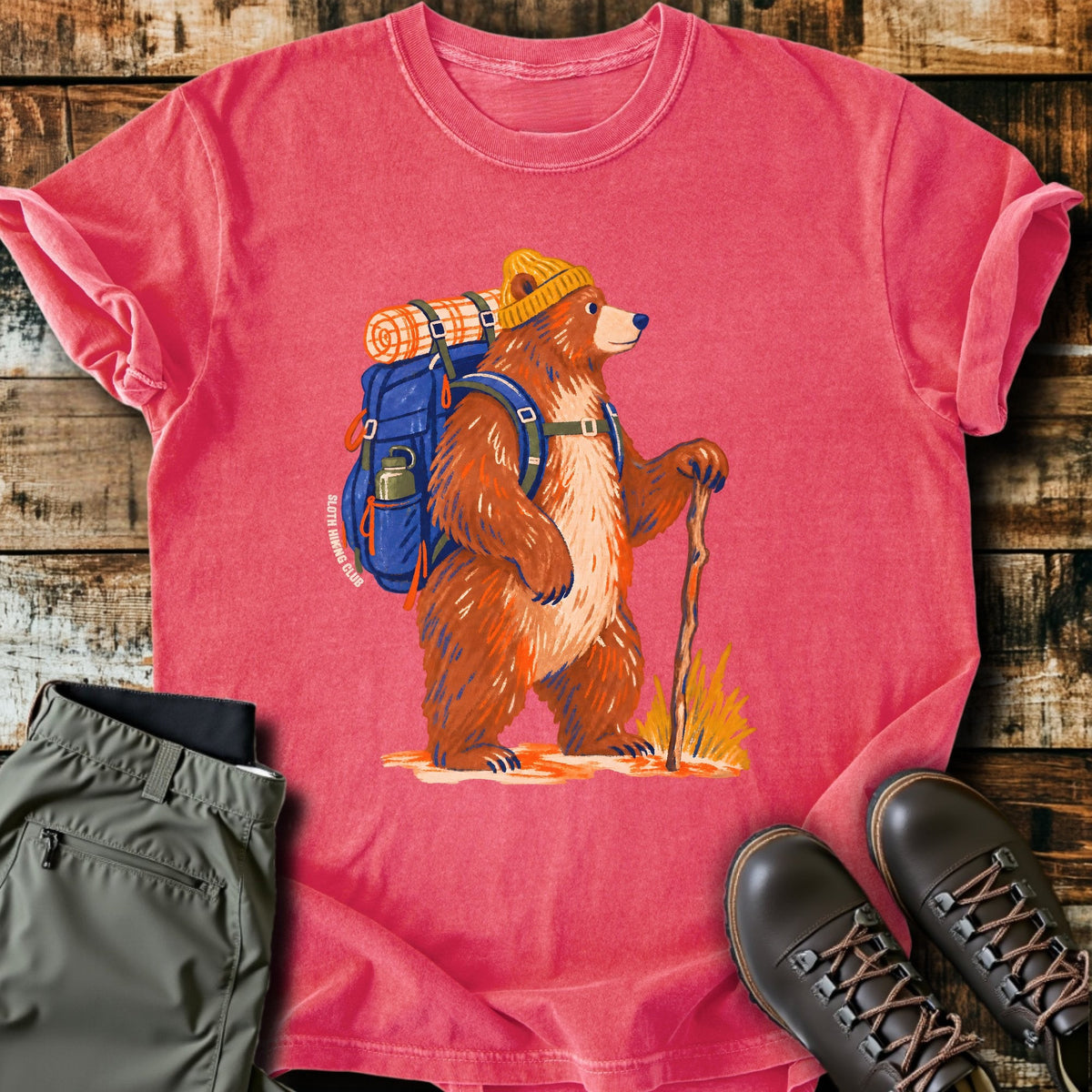 Bear T-Shirt Funny Hiking Shirt