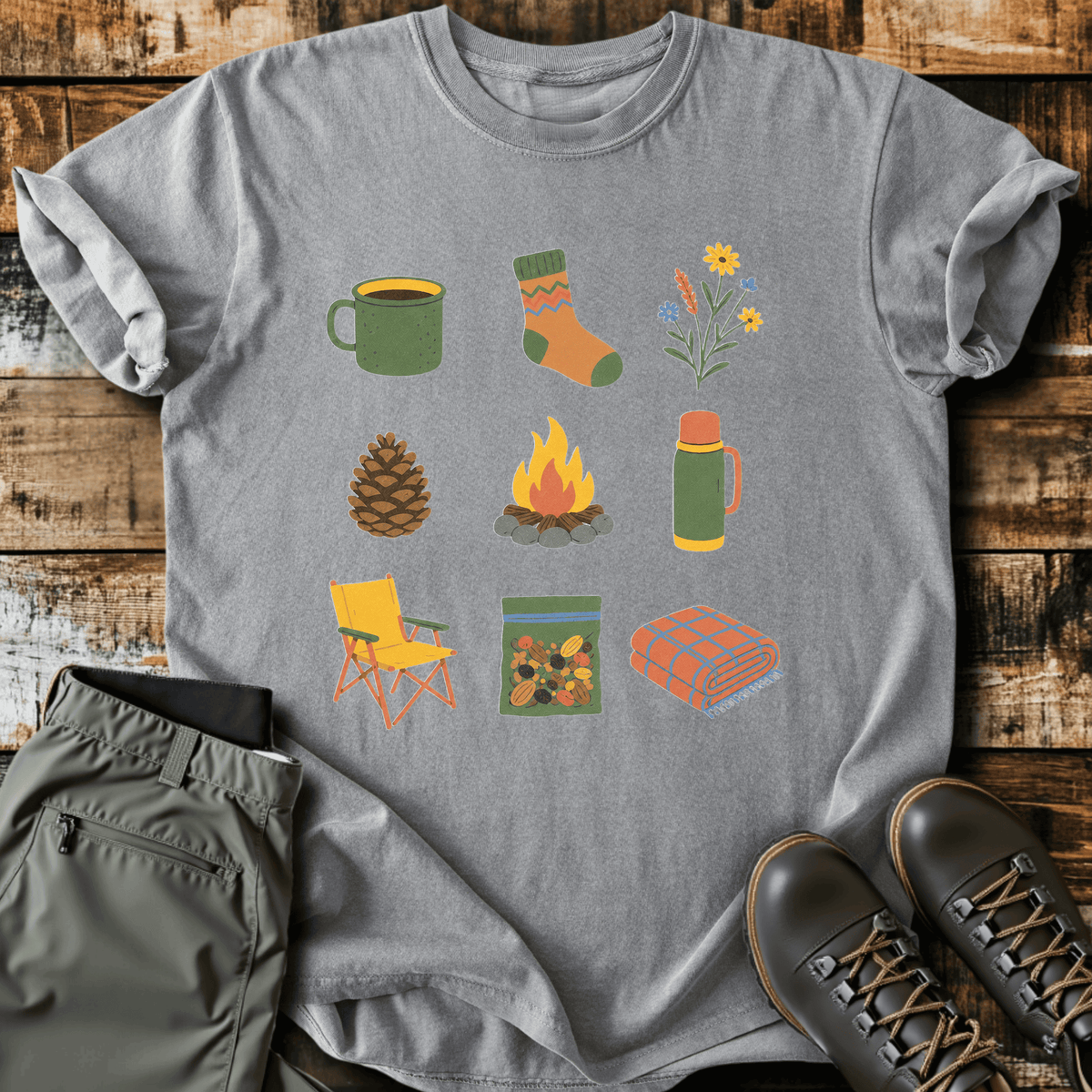 Cozy Essentials T-Shirt - Funny Hiking Graphic Tee - Gift for Hikers - Unisex