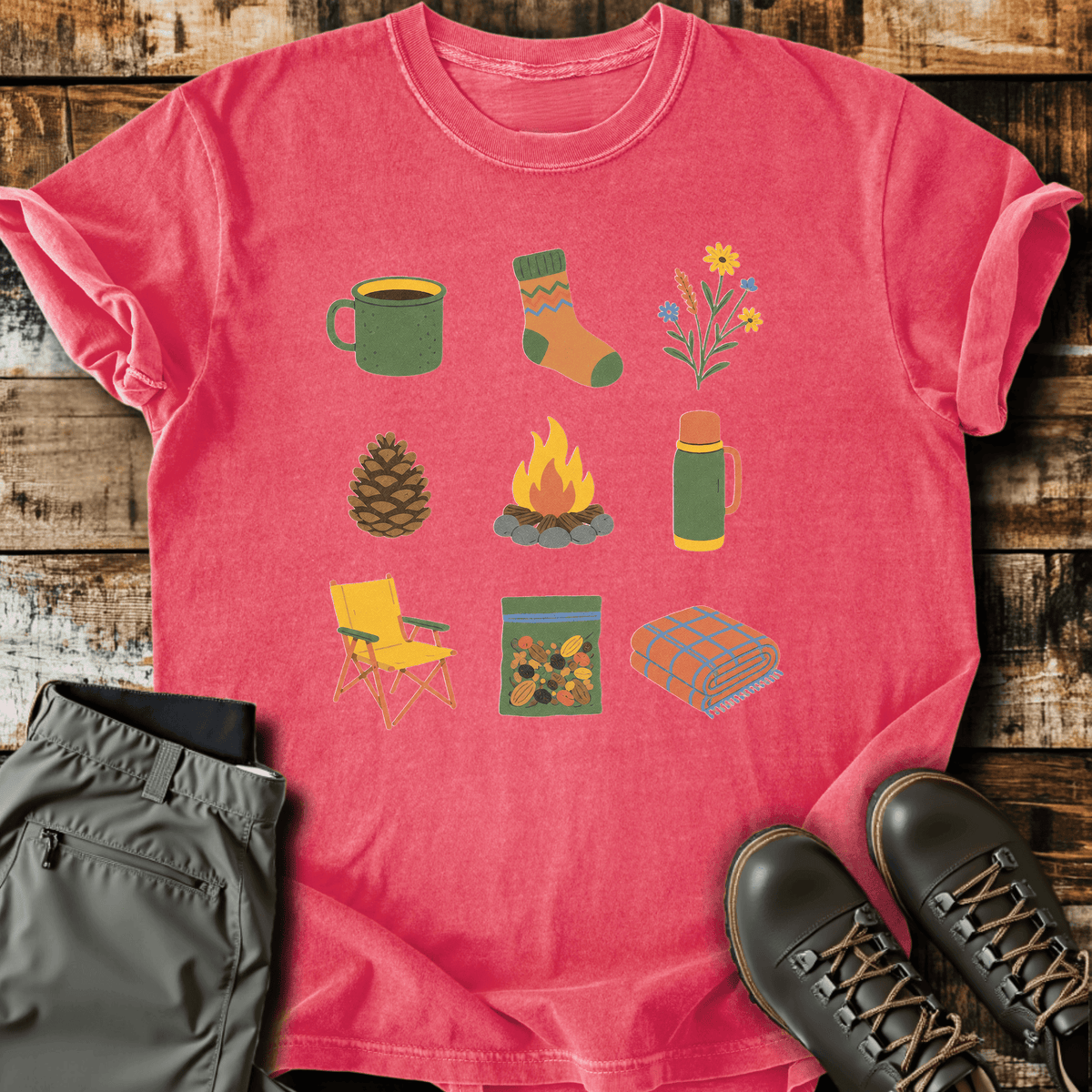 Cozy Essentials T-Shirt - Funny Hiking Graphic Tee - Gift for Hikers - Unisex