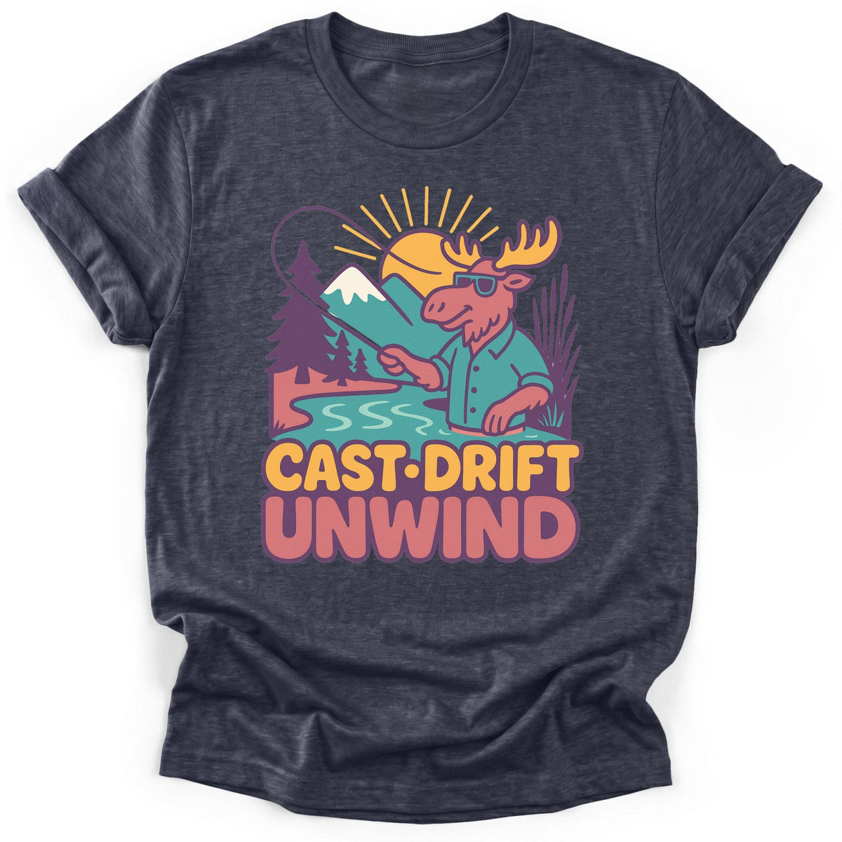 Cast & Drift T-Shirt - Funny Hiking Graphic Tee - Gift for Hikers - Unisex