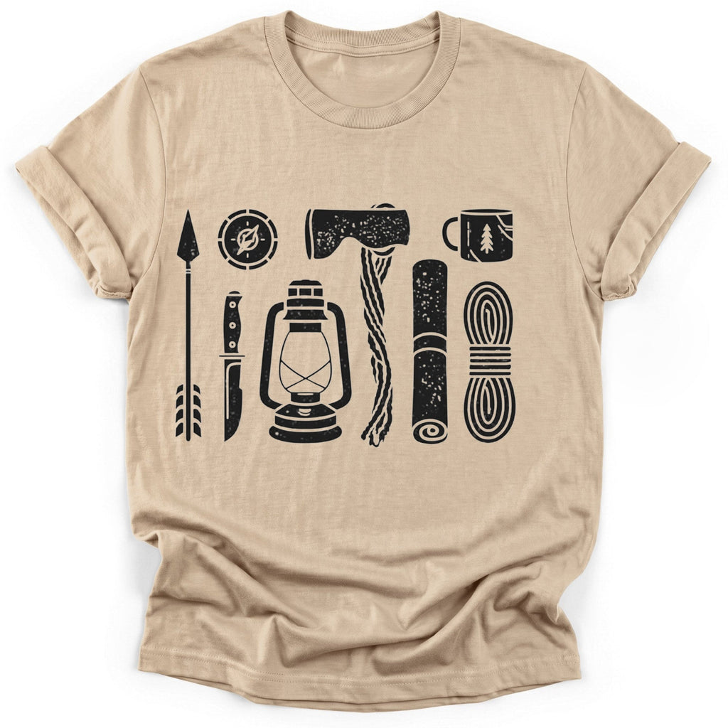 Essentials T-Shirt - Funny Hiking Graphic Tee - Gift for Hikers - Unisex