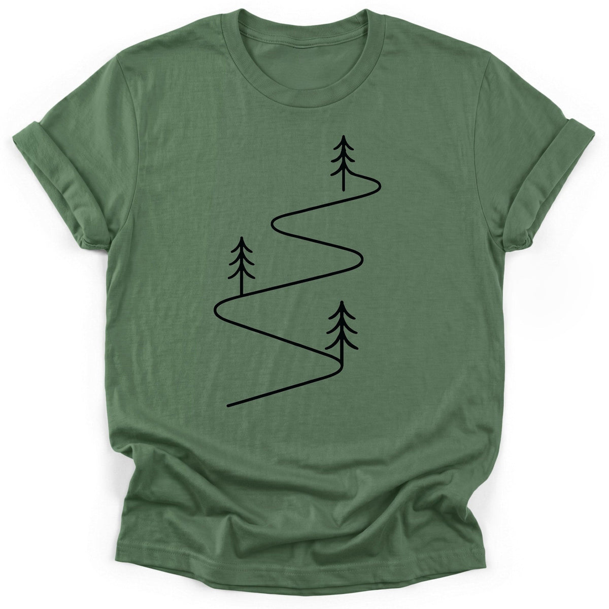 Downhill T-Shirt - Funny Hiking Graphic Tee - Gift for Hikers - Unisex